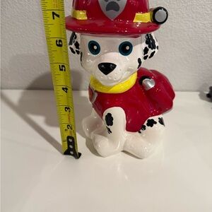 🐾 Paw Patrol Marshall Ceramic Coin Bank – 8” Tall